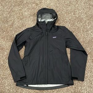 Women's Patagonia Torrentshell 3L Rain Jacket Black Size Large